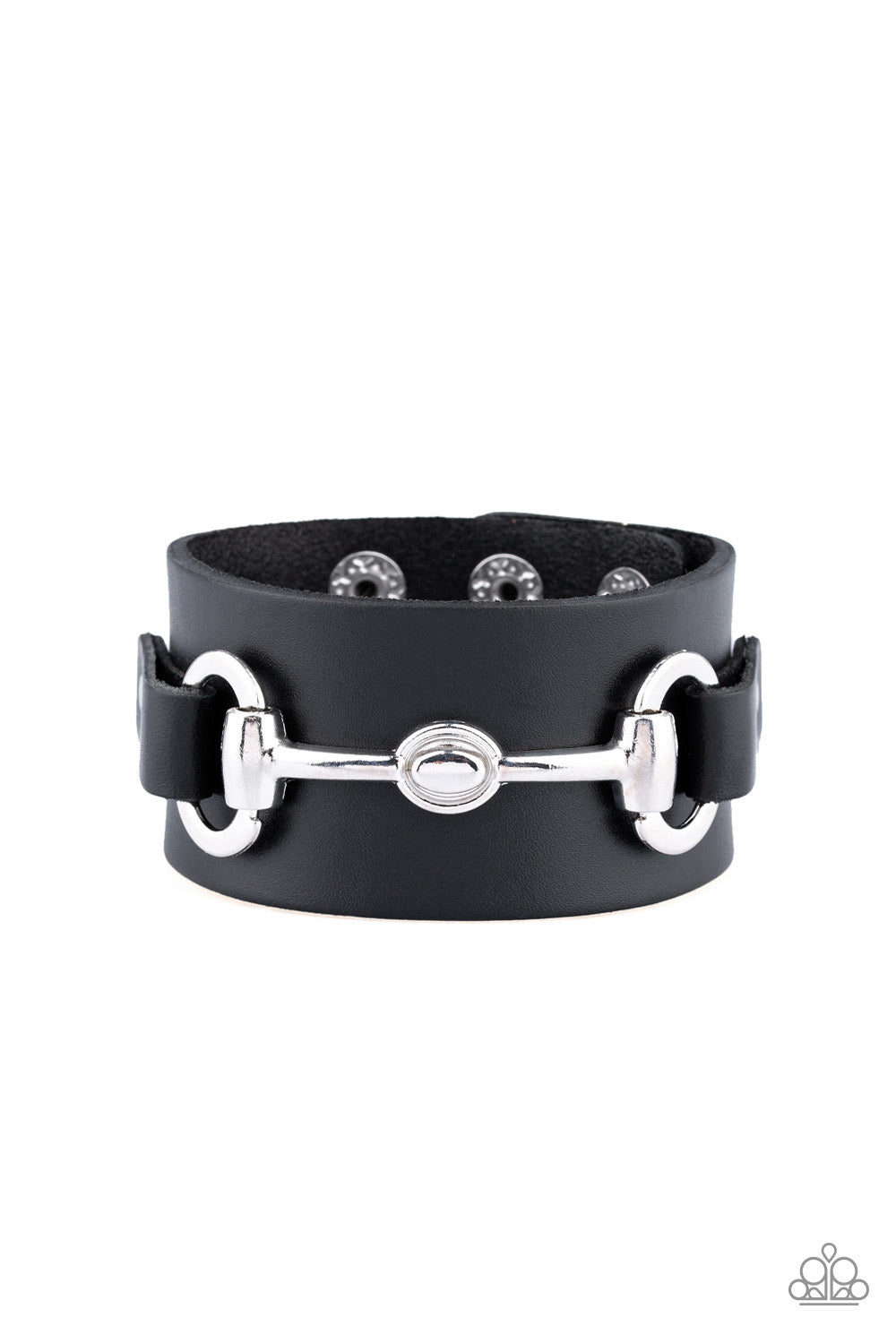 Paparazzi Biker Band - Black Urban Bracelet 