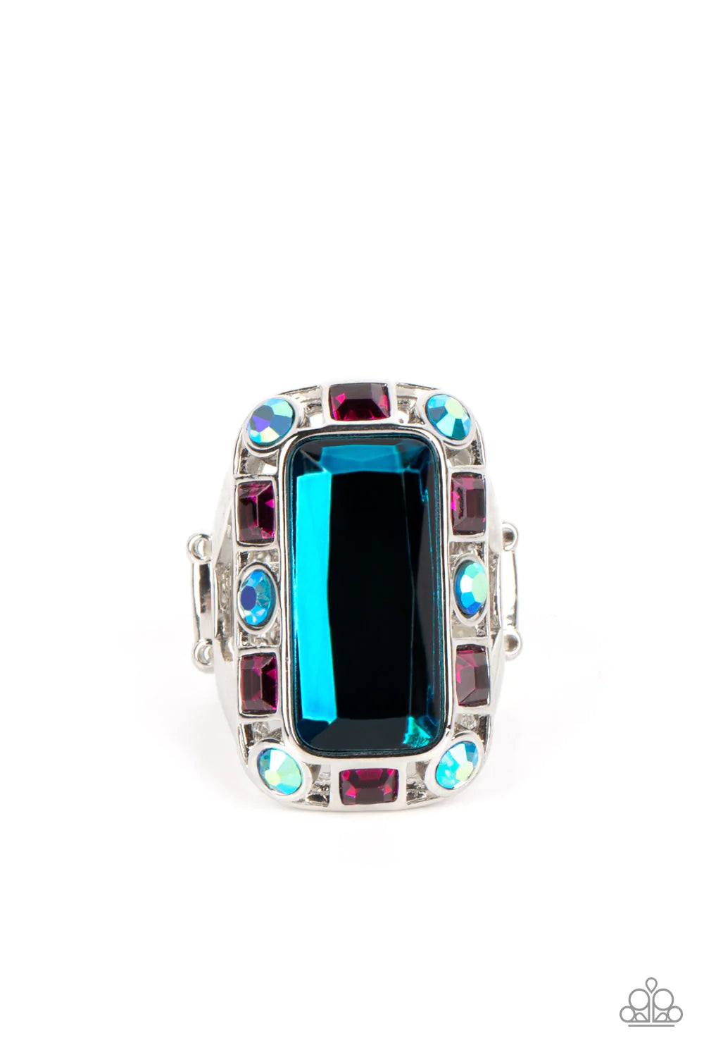 Radiant Rhinestones - Blue Ring - Life of the Party Exclusive December 2022