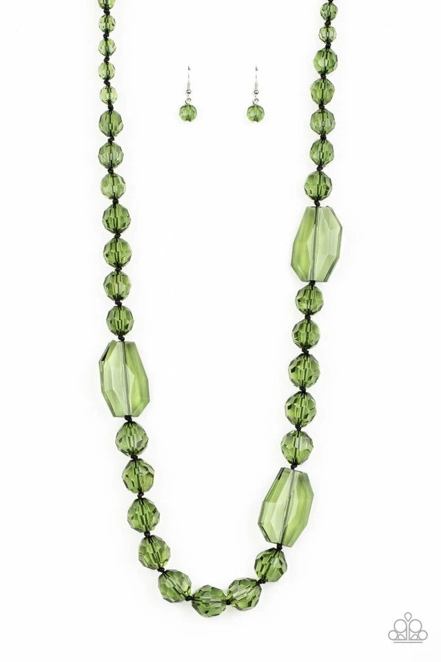 Paparazzi Malibu Masterpiece - Green Necklace 