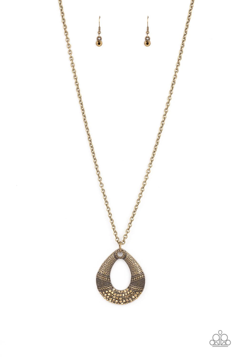 Paparazzi Glitz and Grind - Brass Necklace 