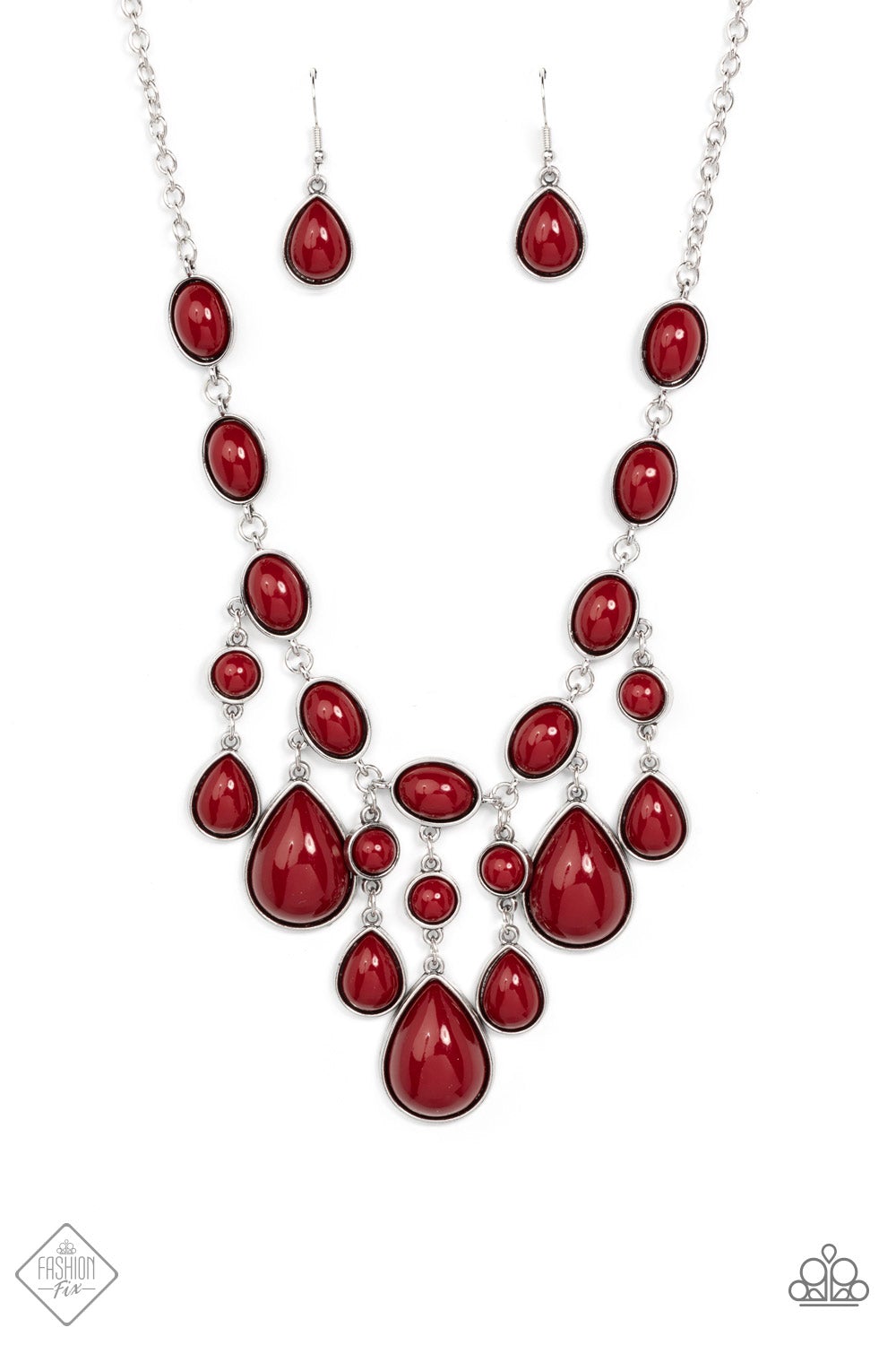 Paparazzi Mediterranean Mystery - Red Necklace