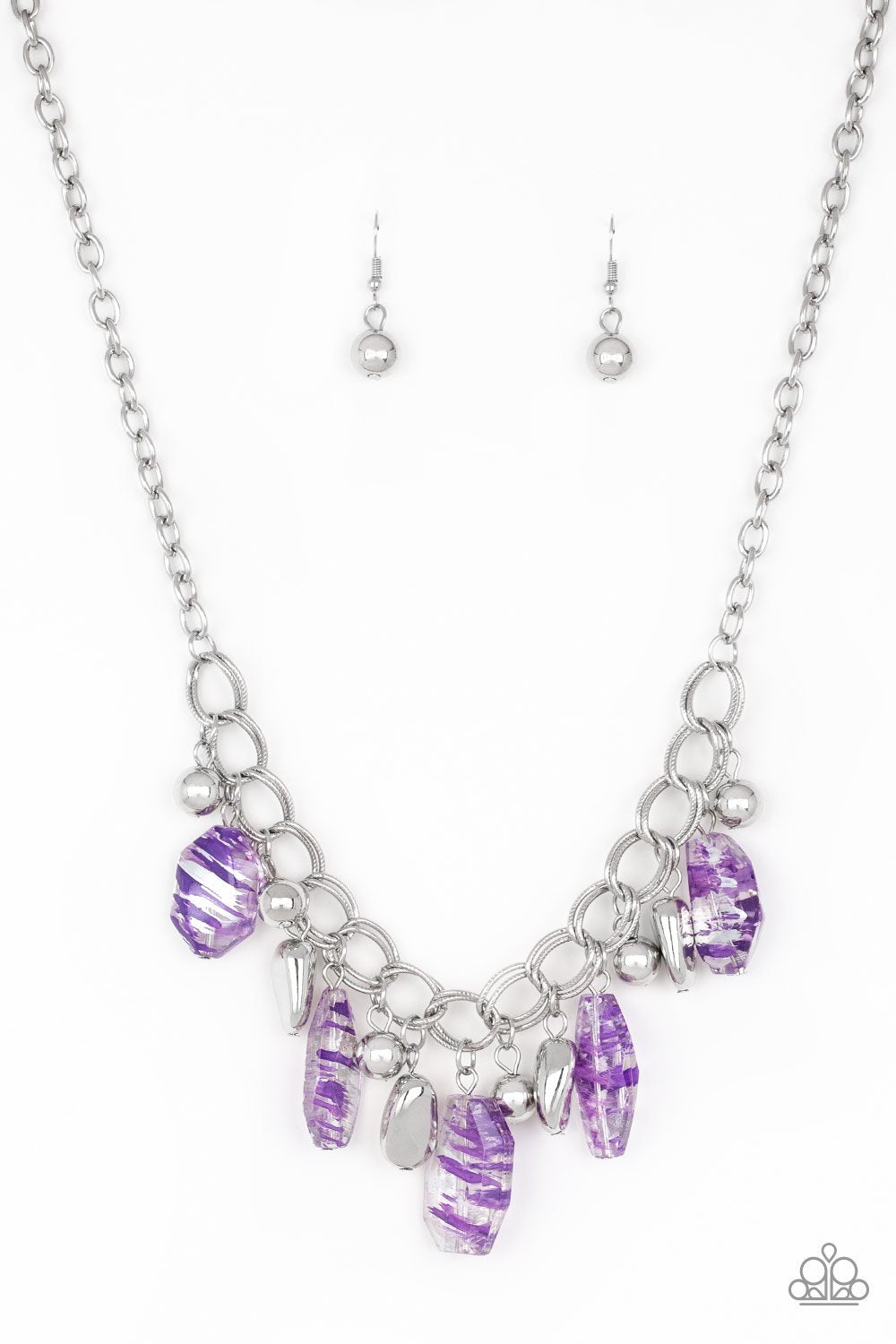 Paparazzi Chroma Drama - Purple Necklace 