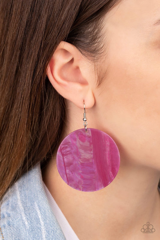 Paparazzi Cosmic Rainbow - Pink Multi Earrings 