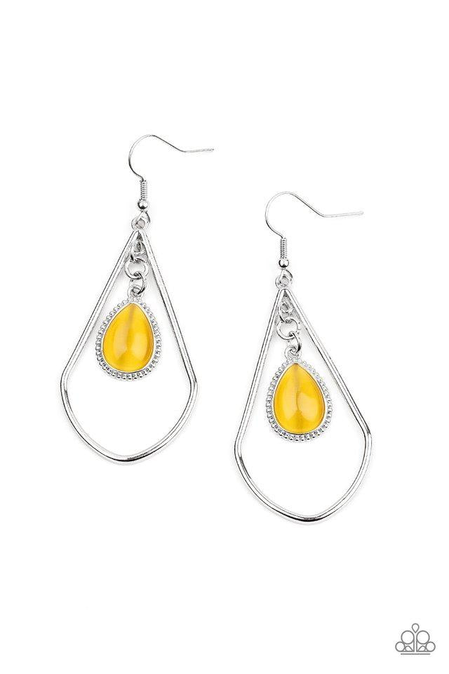 Paparazzi Ethereal Elegance - Yellow Earrings 