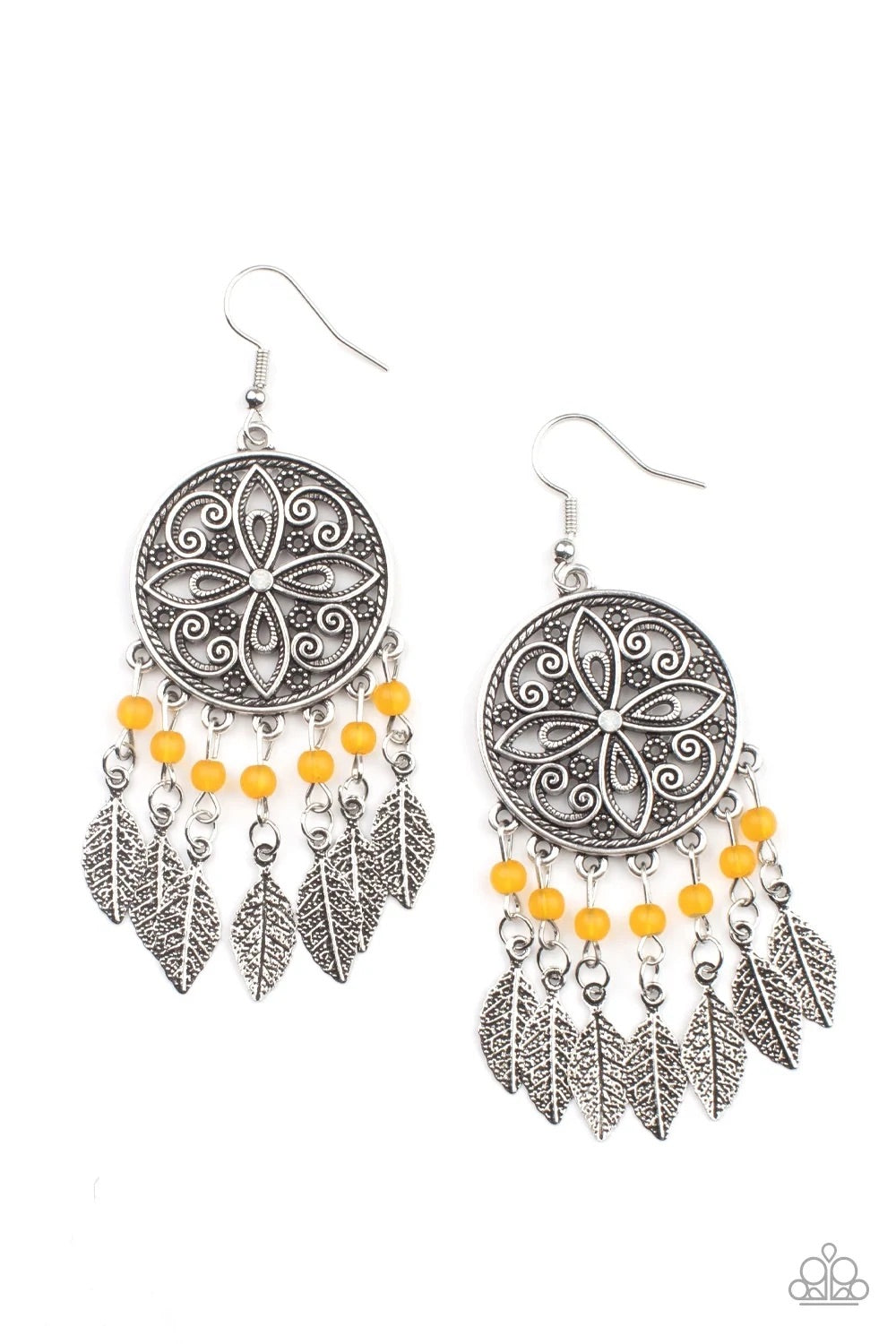 Paparazzi Free-Spirited Fashionista - Orange Earrings