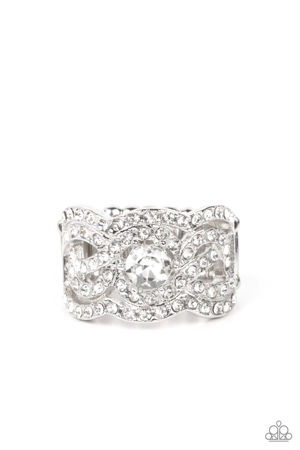 Doting on Dazzle - White Ring 