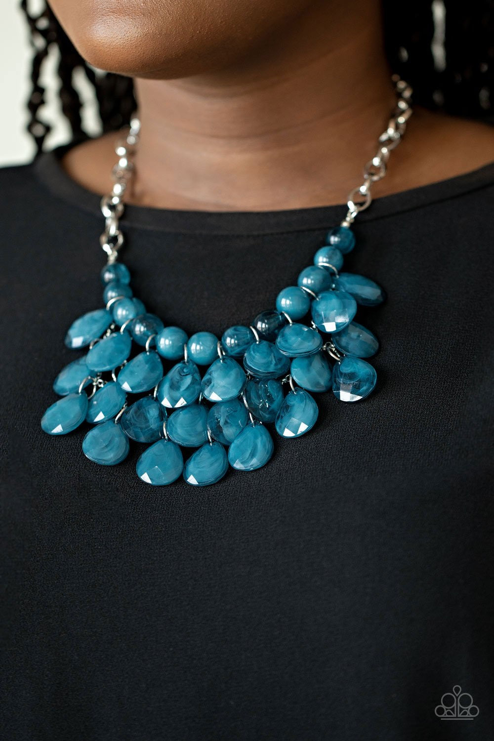 Paparazzi Sorry To Burst Your Bubble - Blue Necklace 