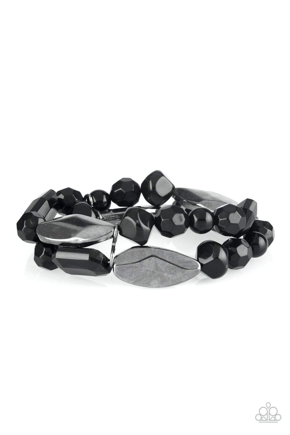 Paparazzi Rockin Rock Candy - Black Bracelet