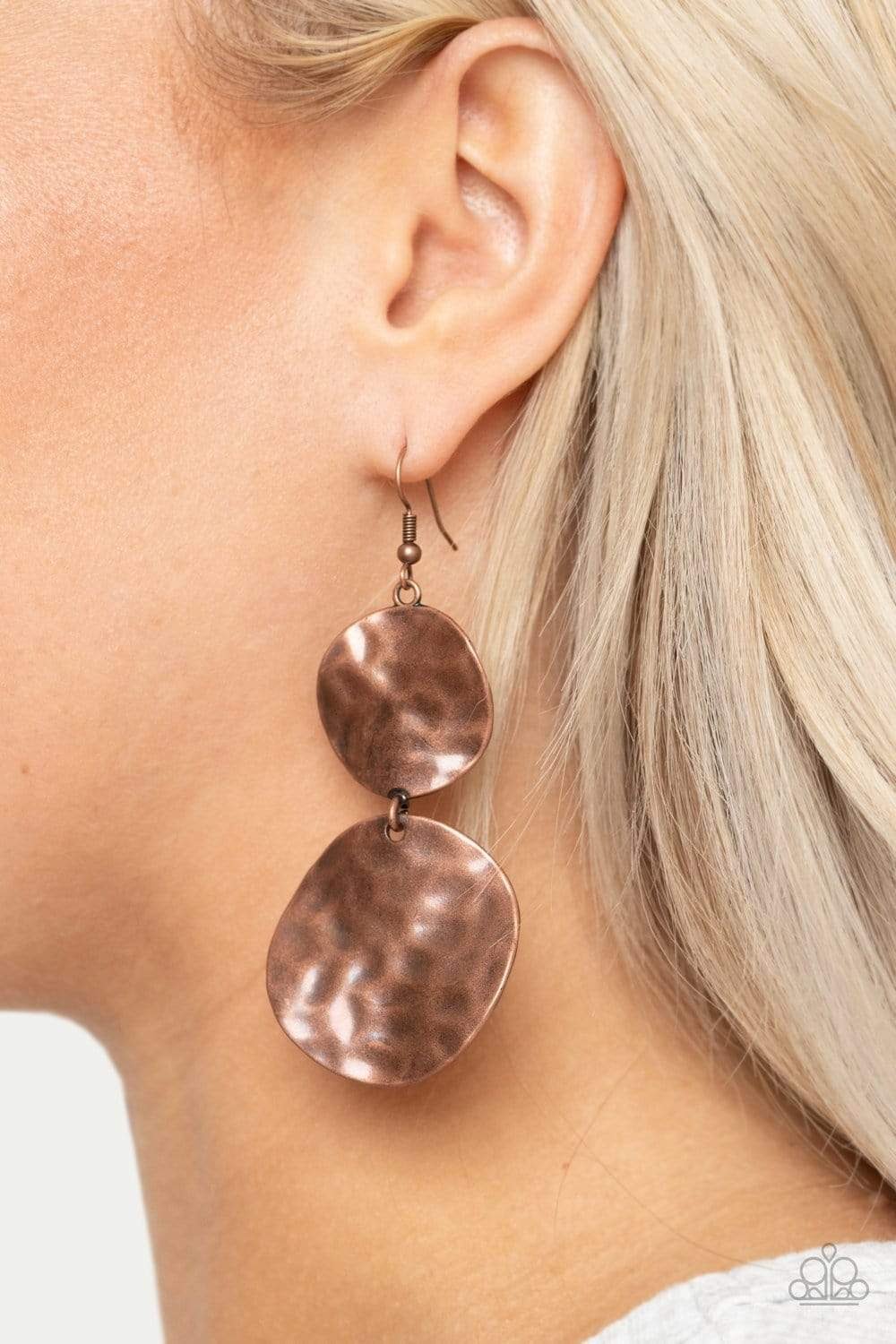 HARDWARE-Headed - Copper Earrings