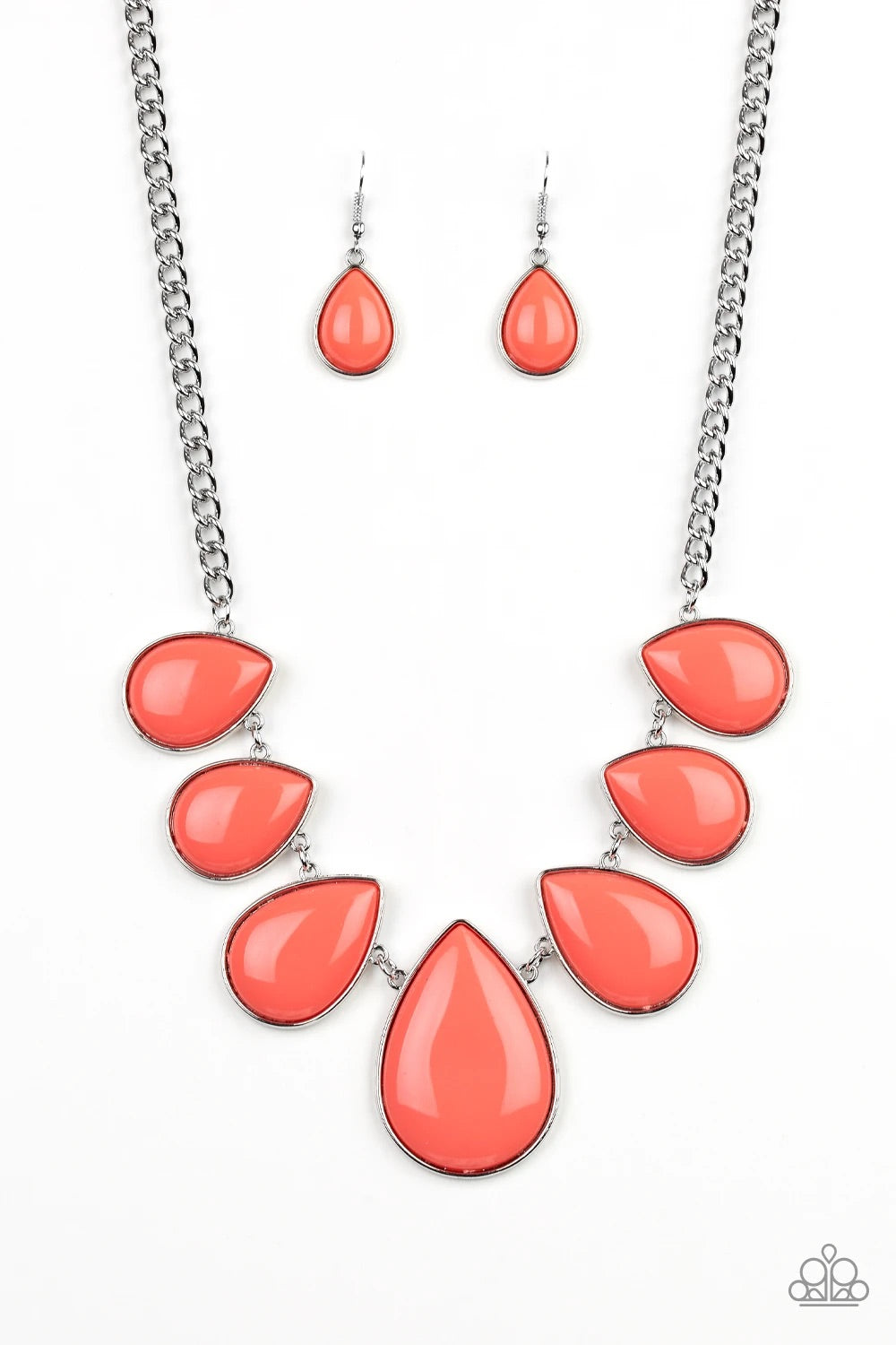 Paparazzi Drop Zone - orange necklace