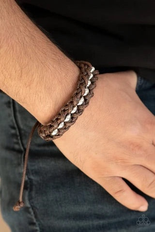 Paparazzi Motor Pool - Brown Urban Bracelet