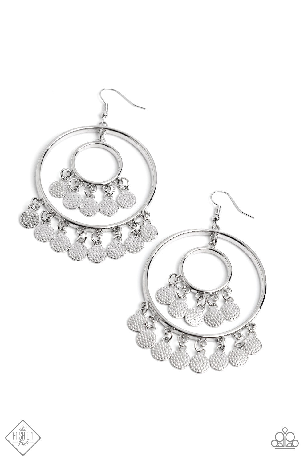 Caviar Command - Silver Earrings 