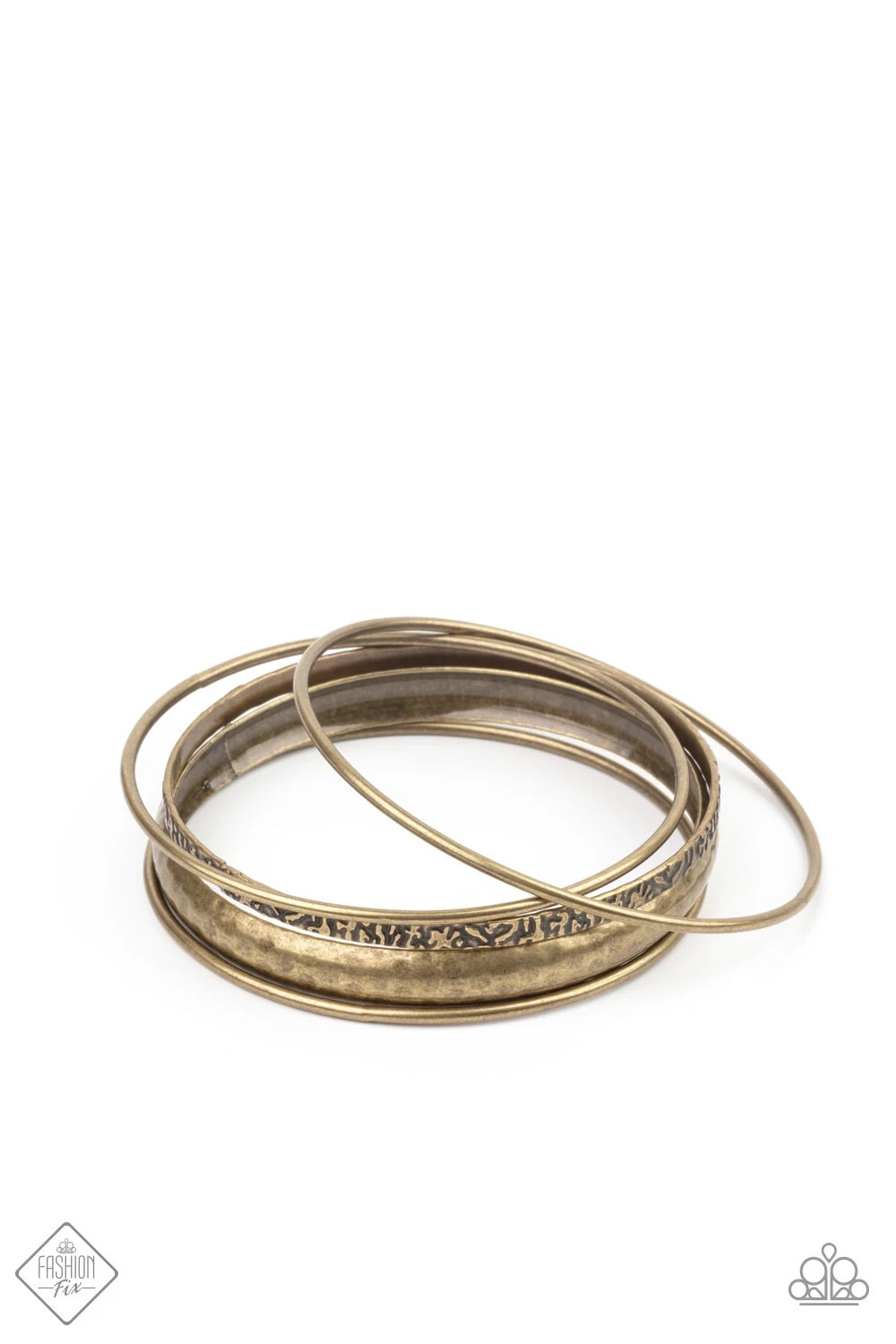 Paparazzi Get Into Gear - brass  bracelet