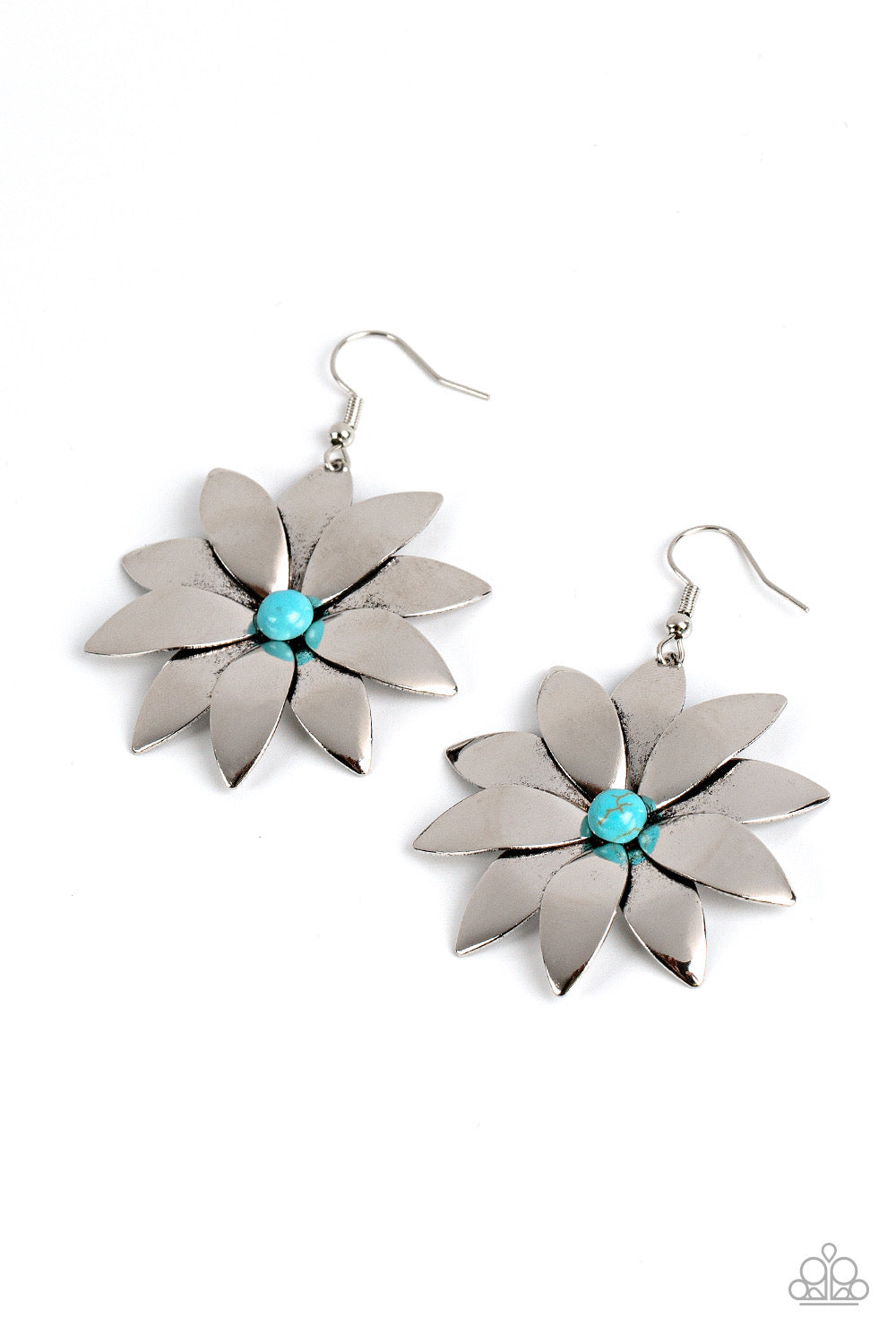 Paparazzi Pinwheel Prairies - Blue Earrings 