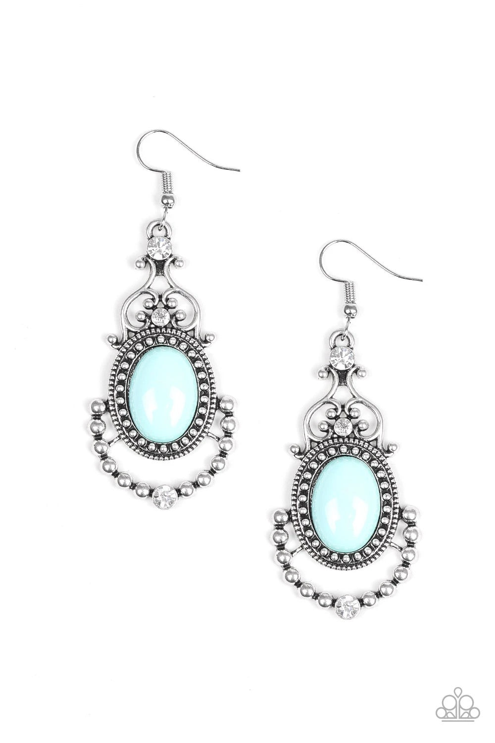 Paparazzi CAMEO and Juliet - Blue Earrings