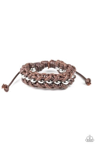 Paparazzi Motor Pool - Brown Urban Bracelet