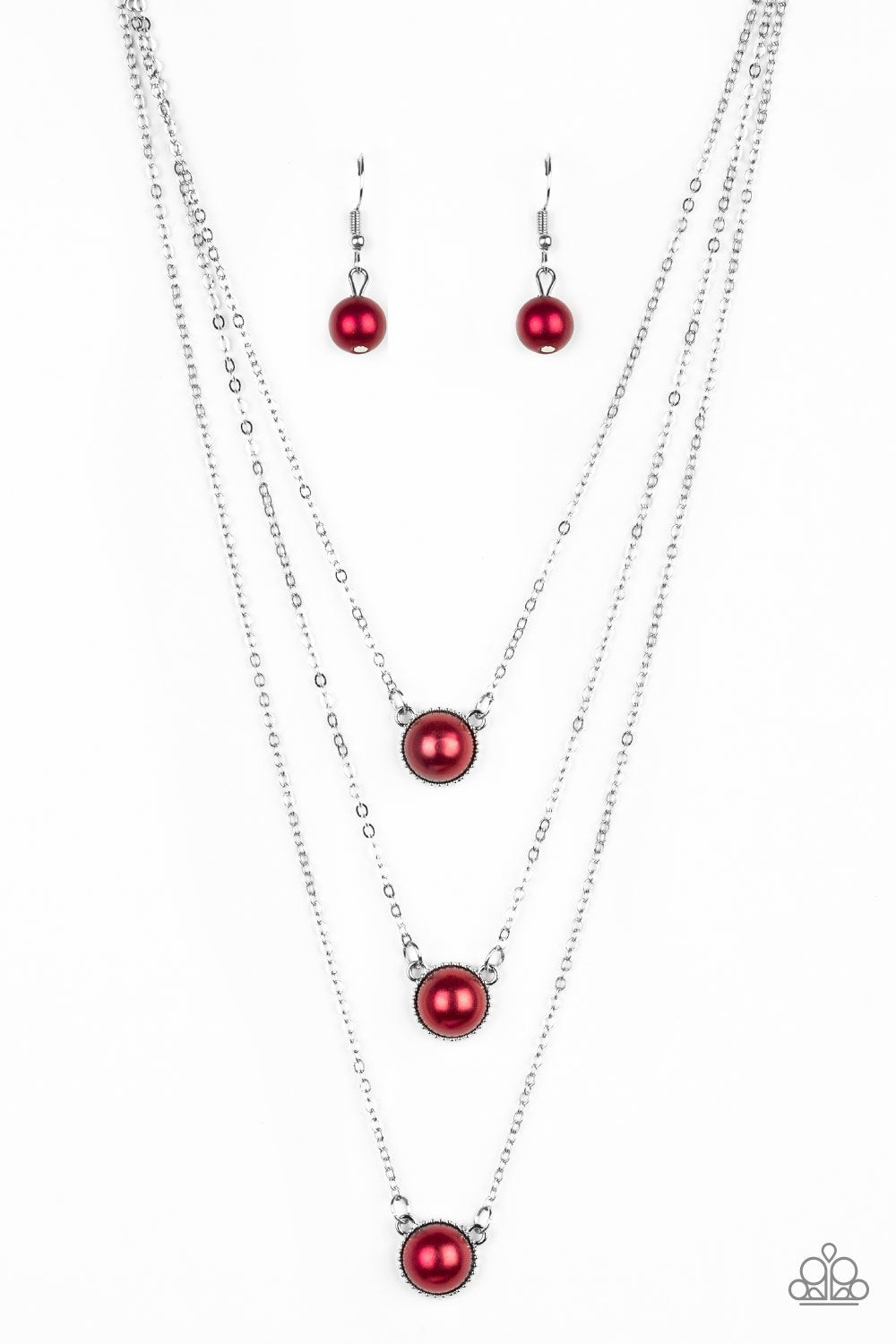 Paparazzi A Love For Luster - Red Necklace 