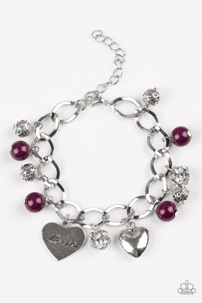 Paparazzi Royal Sweetheart - Purple Bracelet 