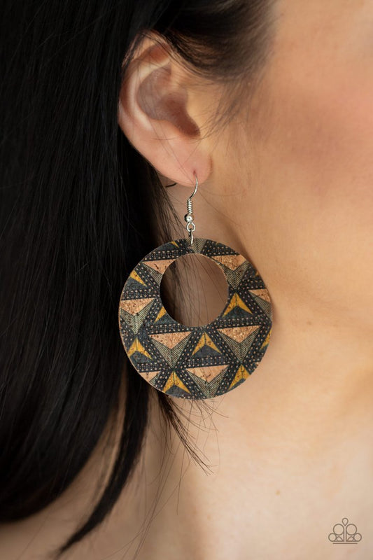 Paparazzi Put a Cork in It - Multi Earrings