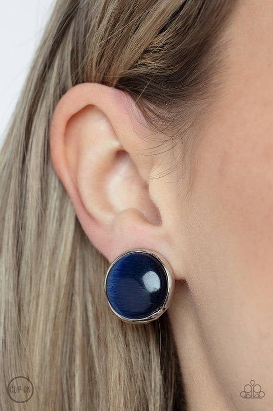 Paparazzi Cool Pools - Blue Post Earrings 