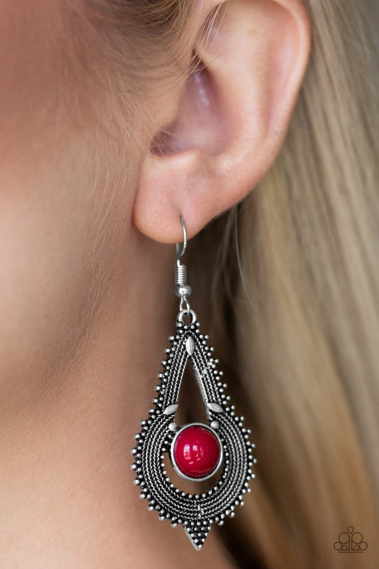 Zoomin Zumba - Red Earrings 