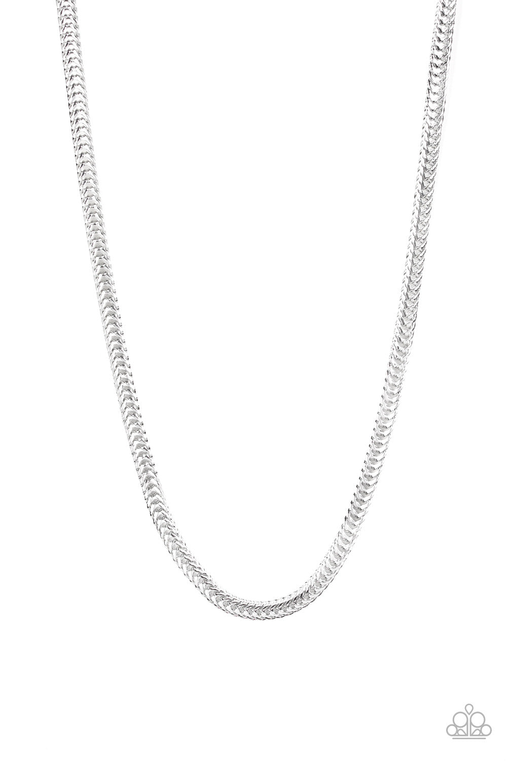 Paparazzi Knockout King - Silver Urban Necklace