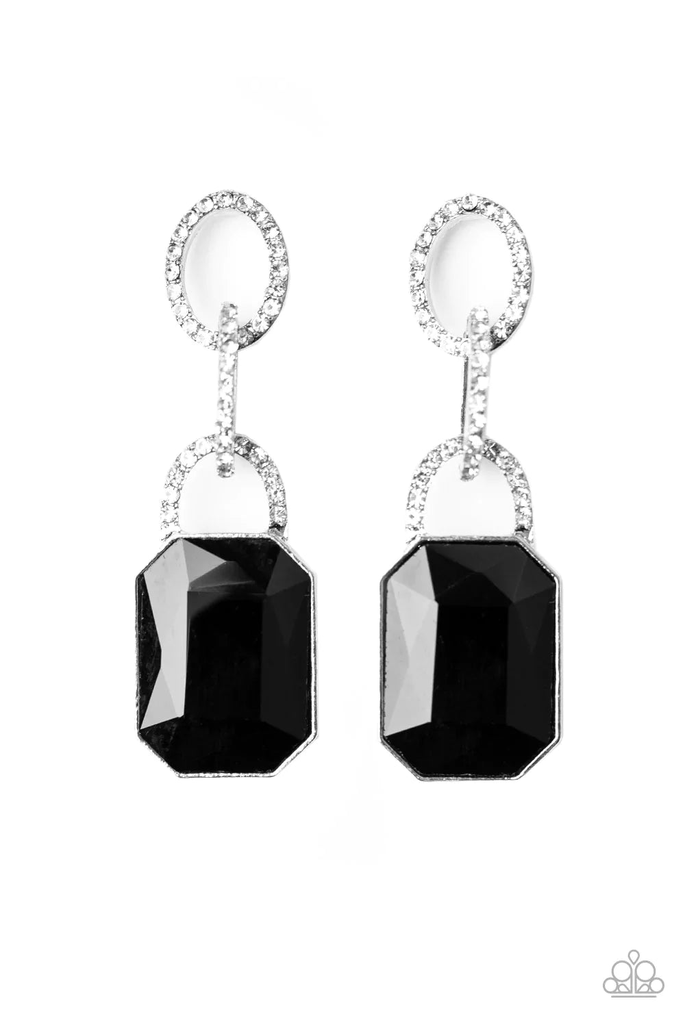 Superstar Status - Black Post Earrings 