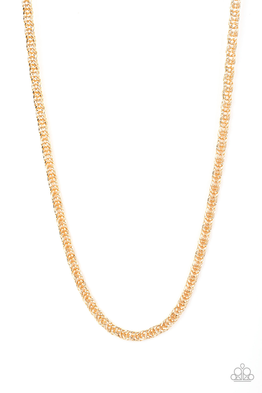 Paparazzi Go Down Fighting - Gold Urban Necklace 