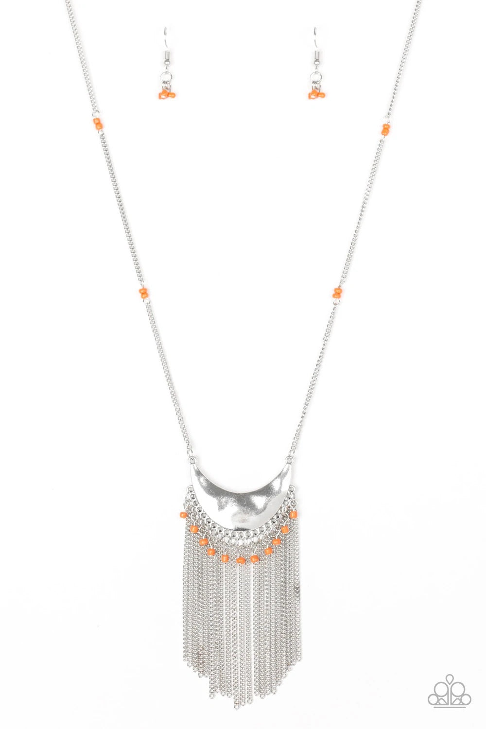 Paparazzi Desert Trance - Orange Necklace 