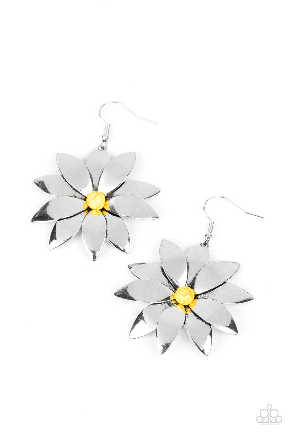 Paparazzi Pinwheel Prairies - Yellow Earrings 