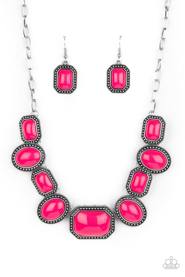 Paparazzi Lets Get Loud - Pink Necklace 