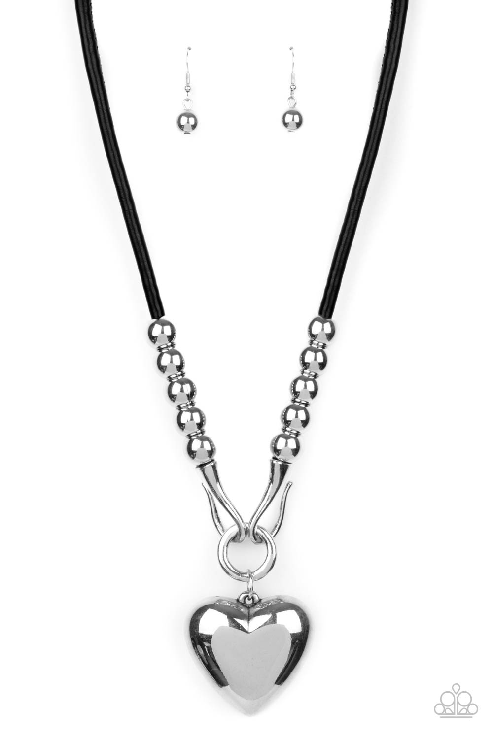 Paparazzi March LOP Forbidden Love - Black Necklace 