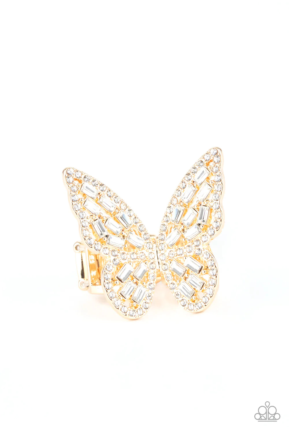 Paparazzi Flauntable Flutter - Gold Ring