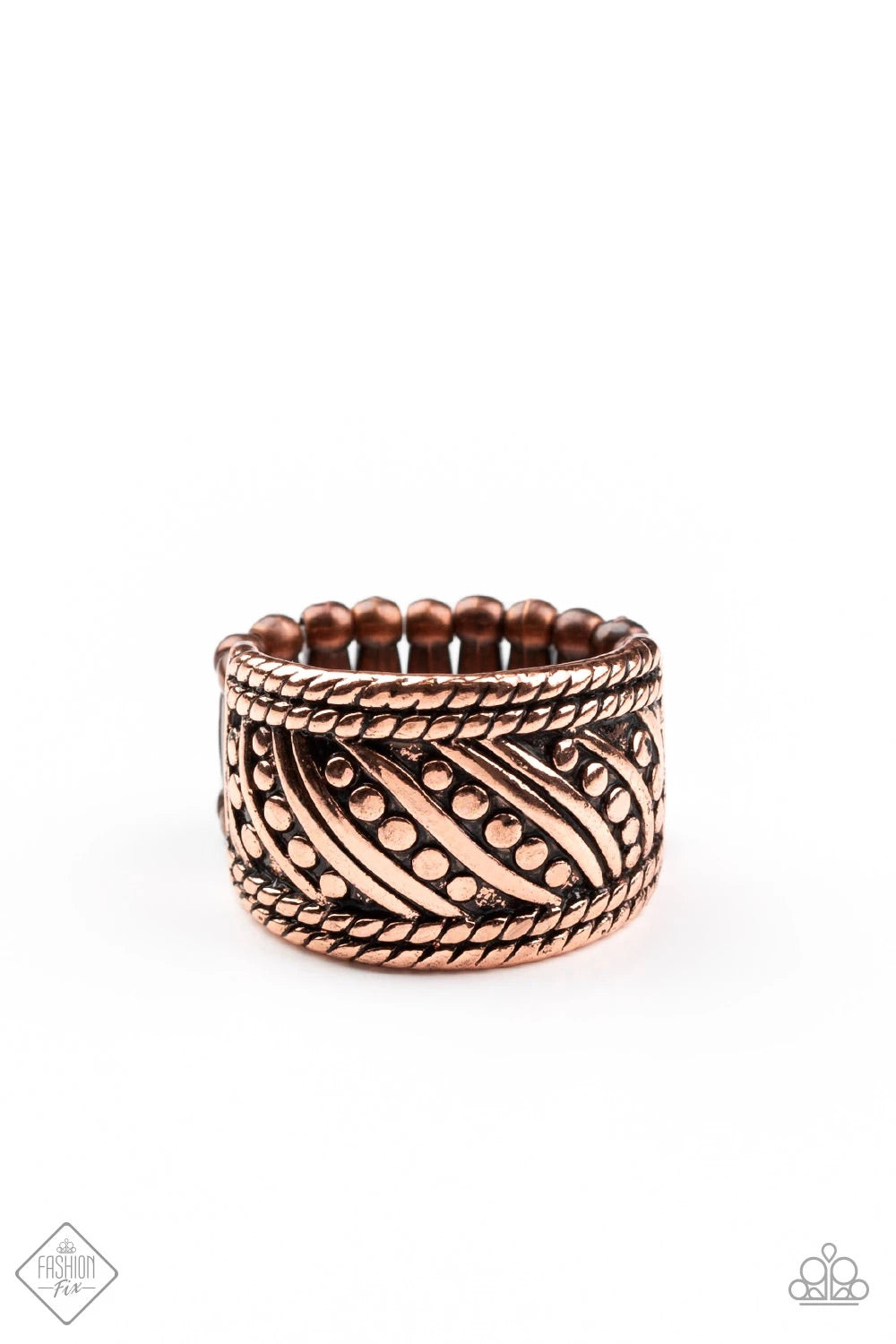 Paparazzi Slanted Shimmer - Copper Ring 