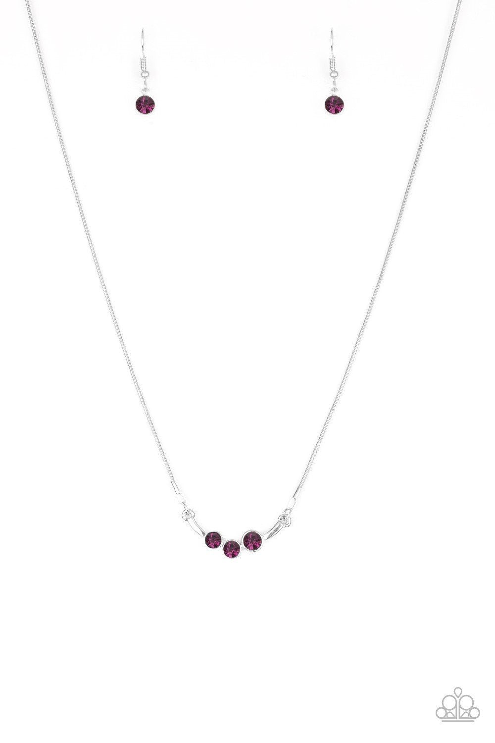 Paparazzi Sparkling Stargazer - Purple Necklace 