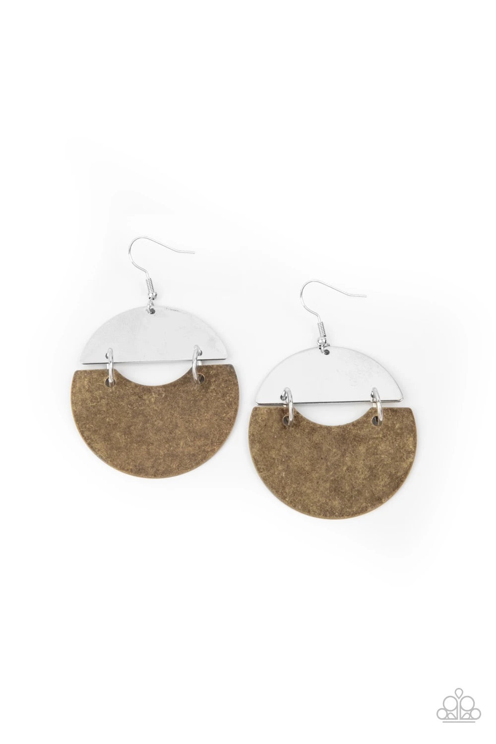 Paparazzi Watching The Sunrise - brass earrings 