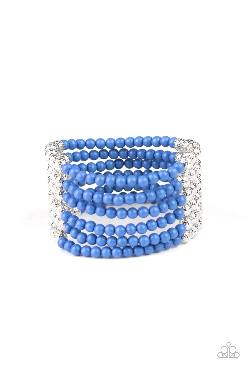 Layer It On Thick - blue bracelet 