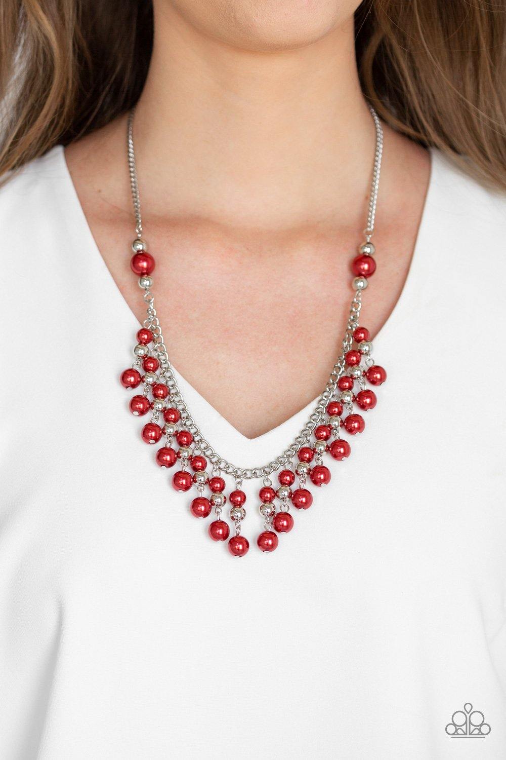 Paparazzi Location, Location, Location! - Red Necklace 