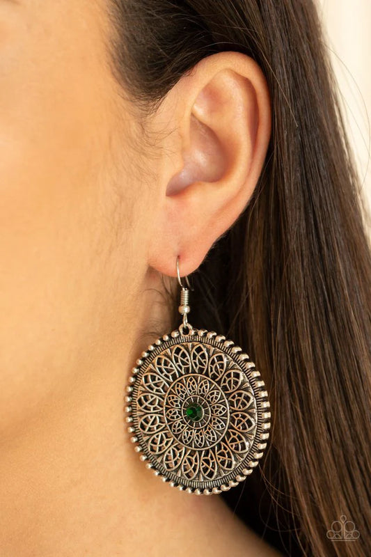 WHEEL and Grace - Green Earrings