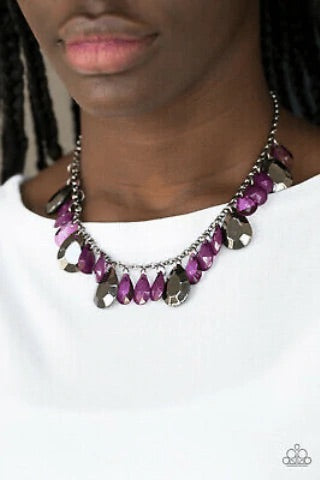 CLIQUE-bait Purple Necklace