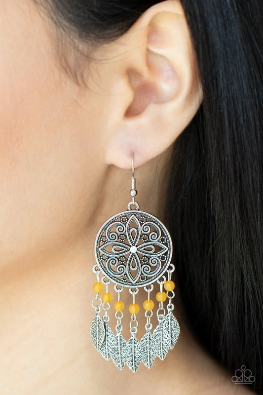 Paparazzi Free-Spirited Fashionista - Orange Earrings