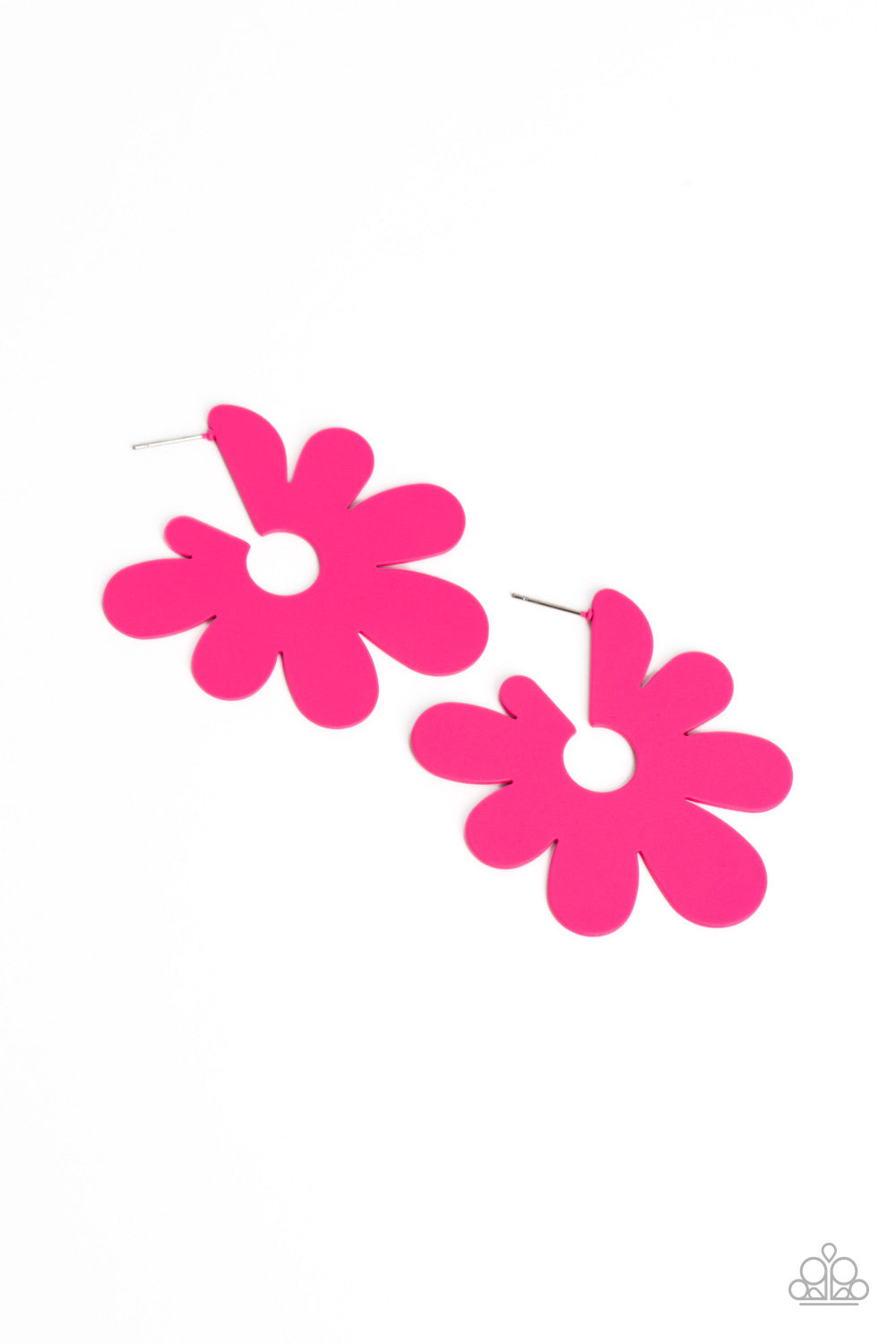 Paparazzi Flower Power Fantasy - Pink Post Earrings 