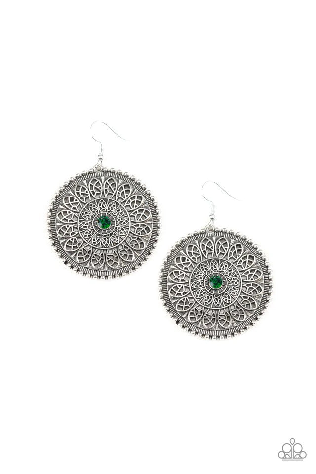 WHEEL and Grace - Green Earrings