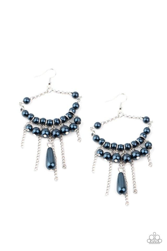 Paparazzi Party Planner Posh - Blue Earrings 