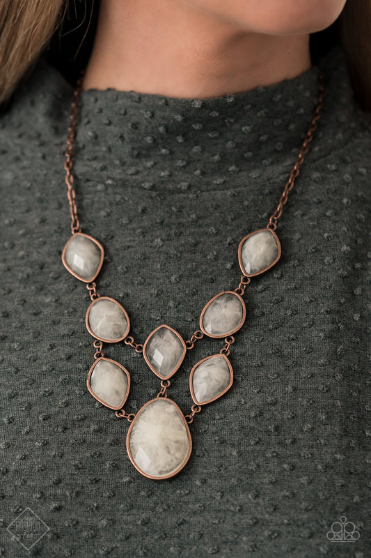 Paparazzi Opulently Oracle - Copper Necklace 