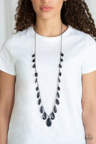 Glow and Steady Wins the Race - Black Necklace