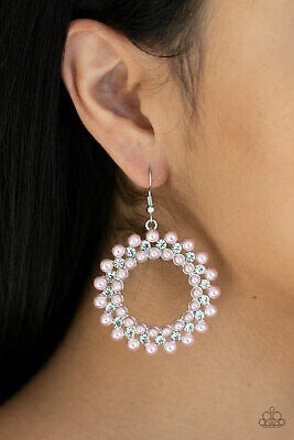 Paparazzi Pearly Poise - Pink Earrings 