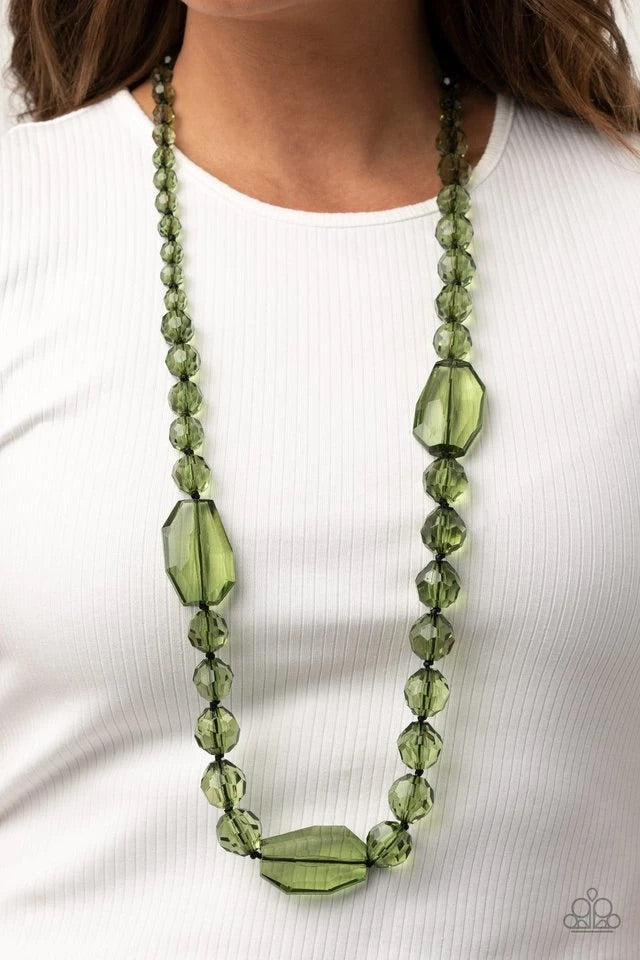 Paparazzi Malibu Masterpiece - Green Necklace 