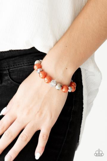 Paparazzi Very VIP - Orange Bracelet 