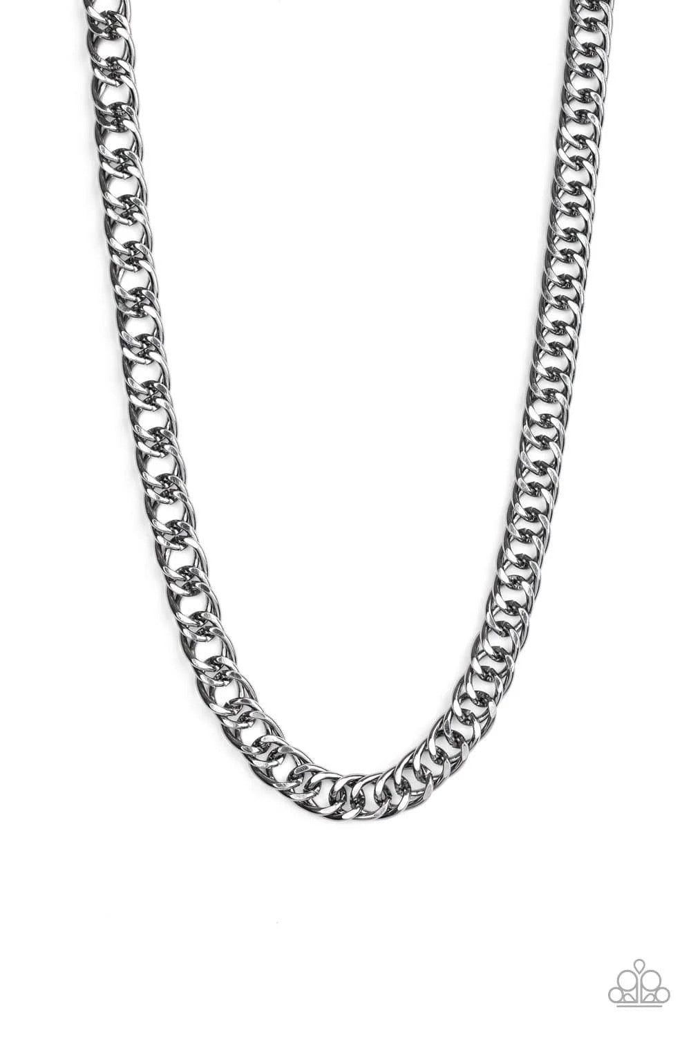 Paparazzi Omega - Black Urban Necklace - Kingdom Bling Showroom